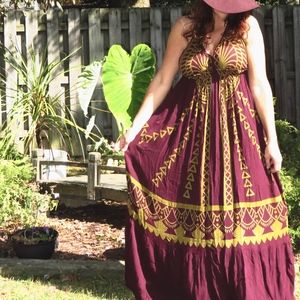Earthbound boho maxi dress